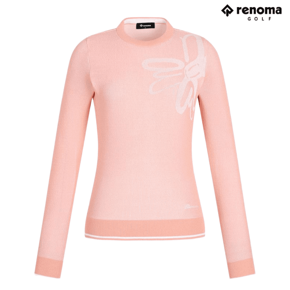 레노마골프 26SS 여성 스웨터 라운드 이중우수 코랄 R65201, 여성골프웨어, 골프스웨터, 여성니트, 여성스웨터, 여성골프의류, 여자골프티, 여자골프의류, 여자골프웨어 1